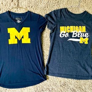 2 Youth University of Michigan T shirts. Go blue!